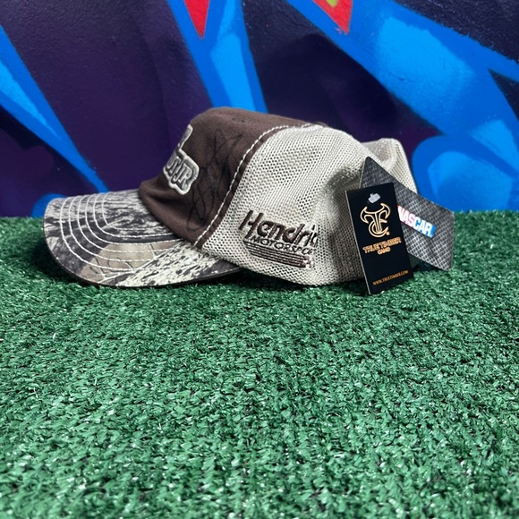 Signed Dale Earnhardt Jr Brown Camo Trucker Hat - Picture 3 of 7